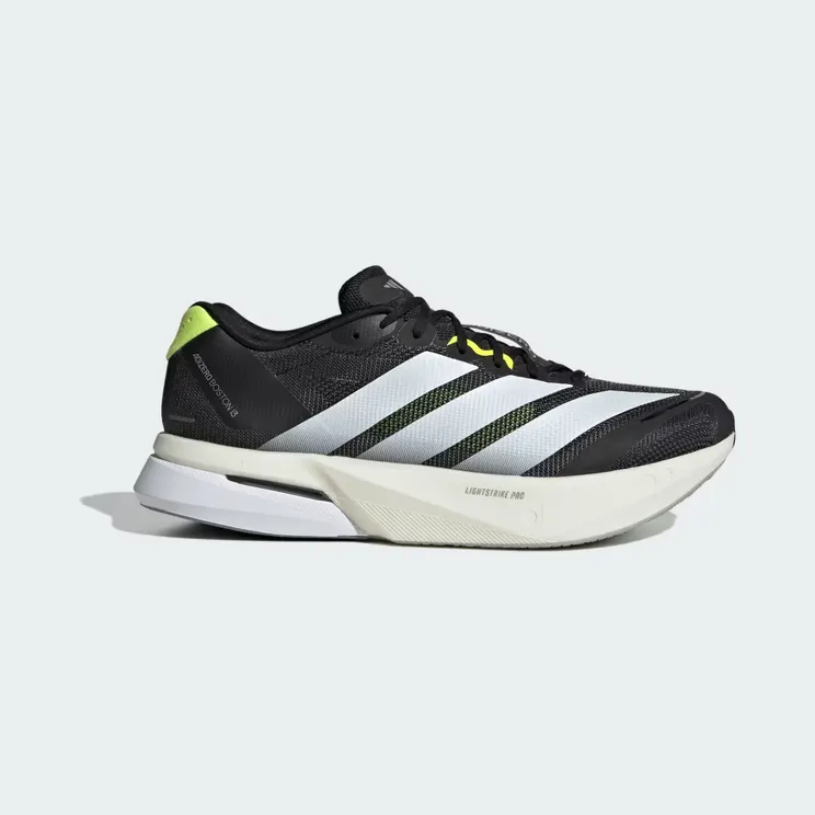 adidas Adizero Boston 13 “Core Black / Cloud White / Solar Yellow” (KH5603)