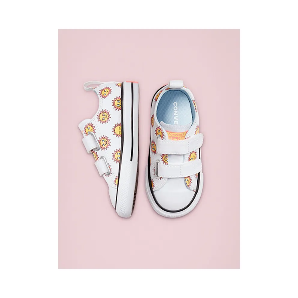 Converse Sun Graphic Easy-On Chuck Taylor All Star Low Top White/citron Pulse (770703C)
