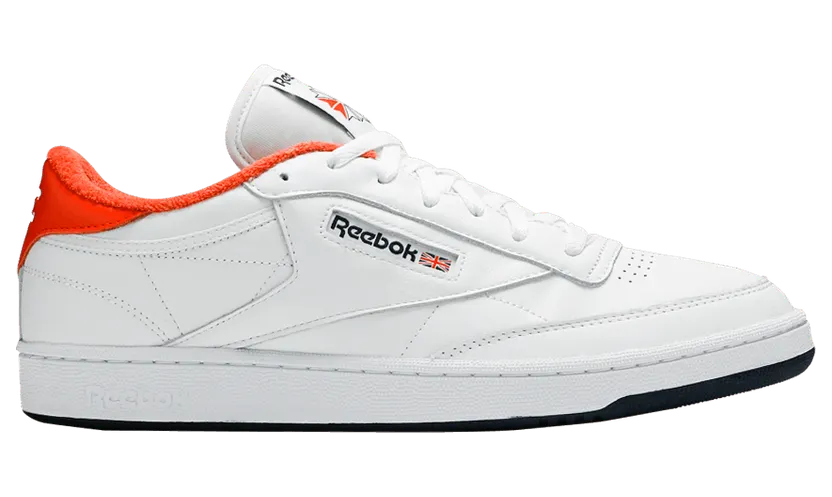 Reebok Club C 85 Eric Emanuel White Orange Navy White/Energy Orange-Collegiate Navy (Other Brands Reebok)