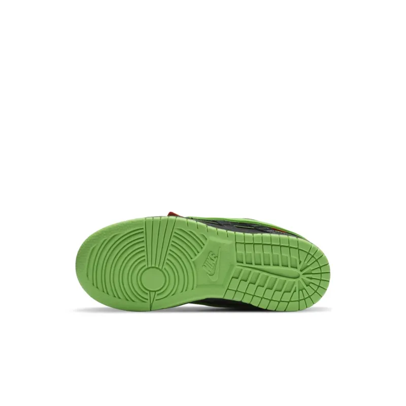 Nike  Air Rubber Dunk Off-White Green Strike (PS) Black/White-Green Strike (CW7410-001)
