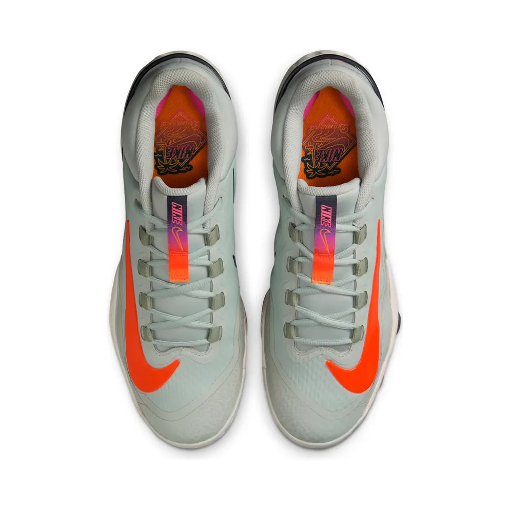 Nike Alpha Huarache Elite 4 Low MCS Light Silver Jade Horizon Phantom Laser Orange (HF1137-001)