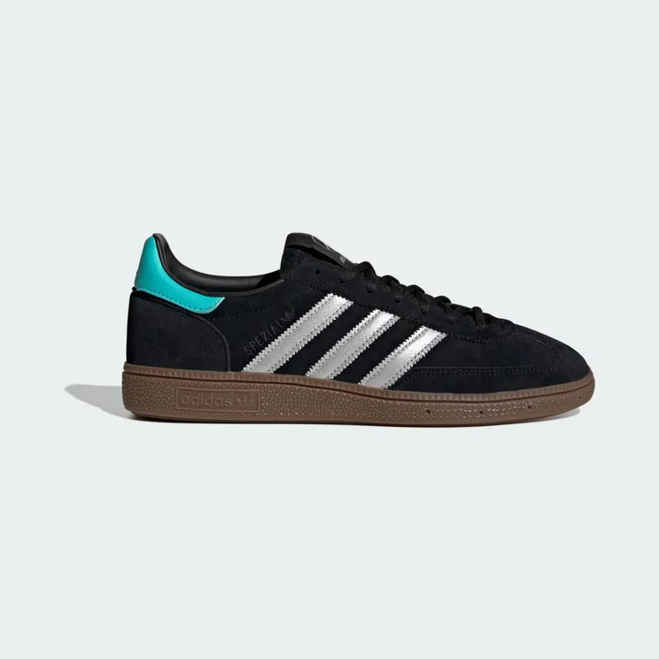 adidas Handball Spezial Mercedes “Core Black / Silver Metallic / Gum” (KJ1185)