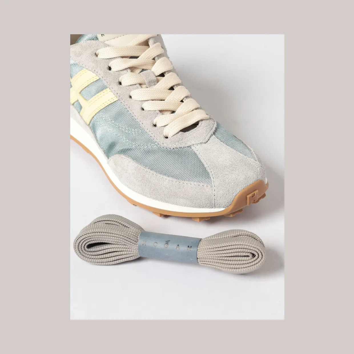 Hogan H699 Sneakers in Mesh and Suede Gnawed Blue (HXW6990GA20V0O0FEB) (3)
