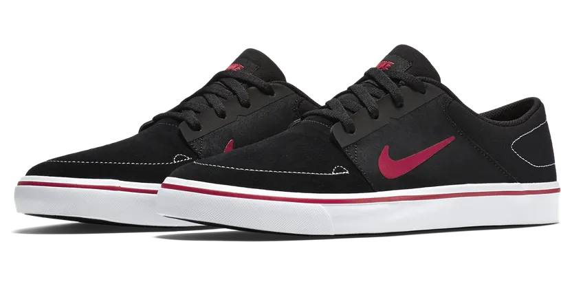 Nike SB Portmore Unisex skateschoen Zwart (725027-060)