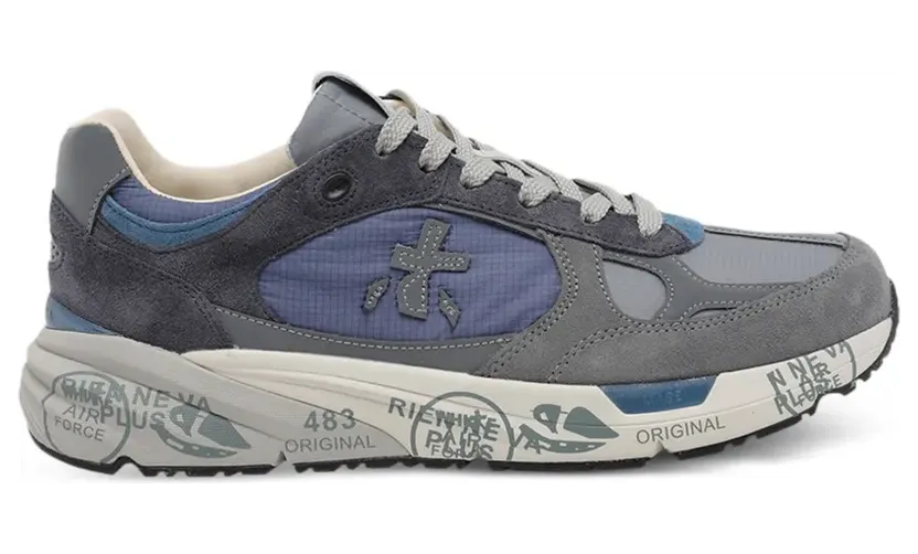 Premiata Mase 25 8021 met vlakken “Grey” (MASE8021)