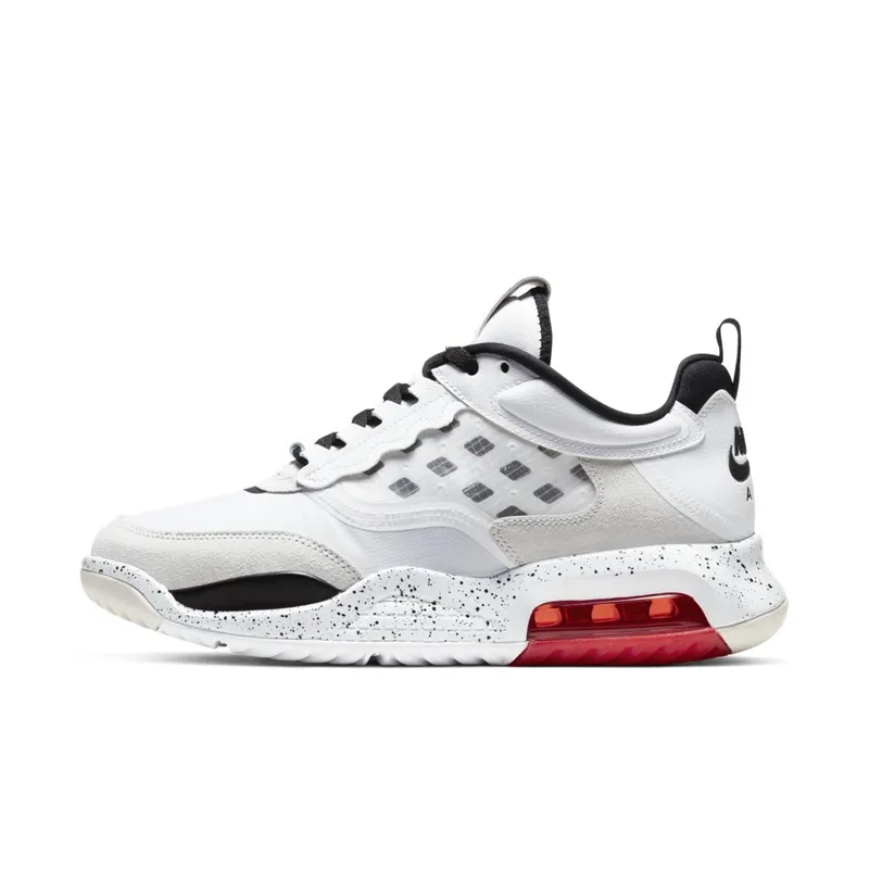 Jordan Air Max 200 White Challenge Red Black White/Challenge Red-Vast Grey-Black (CD6105-100)