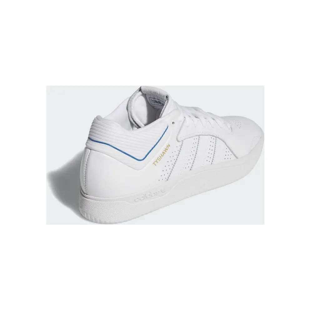 Adidas Tyshawn Shoes Cloud White / Blue Bird / Gold Metallic (JI0867)