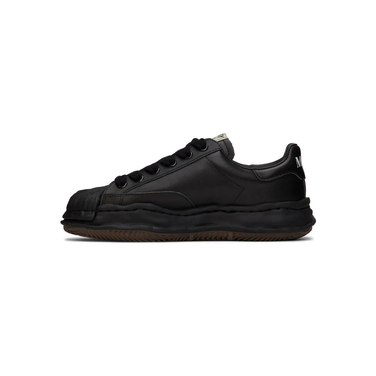 Miharayasuhiro Black Leather Blakey OG Sneakers (A06FW702) (3)