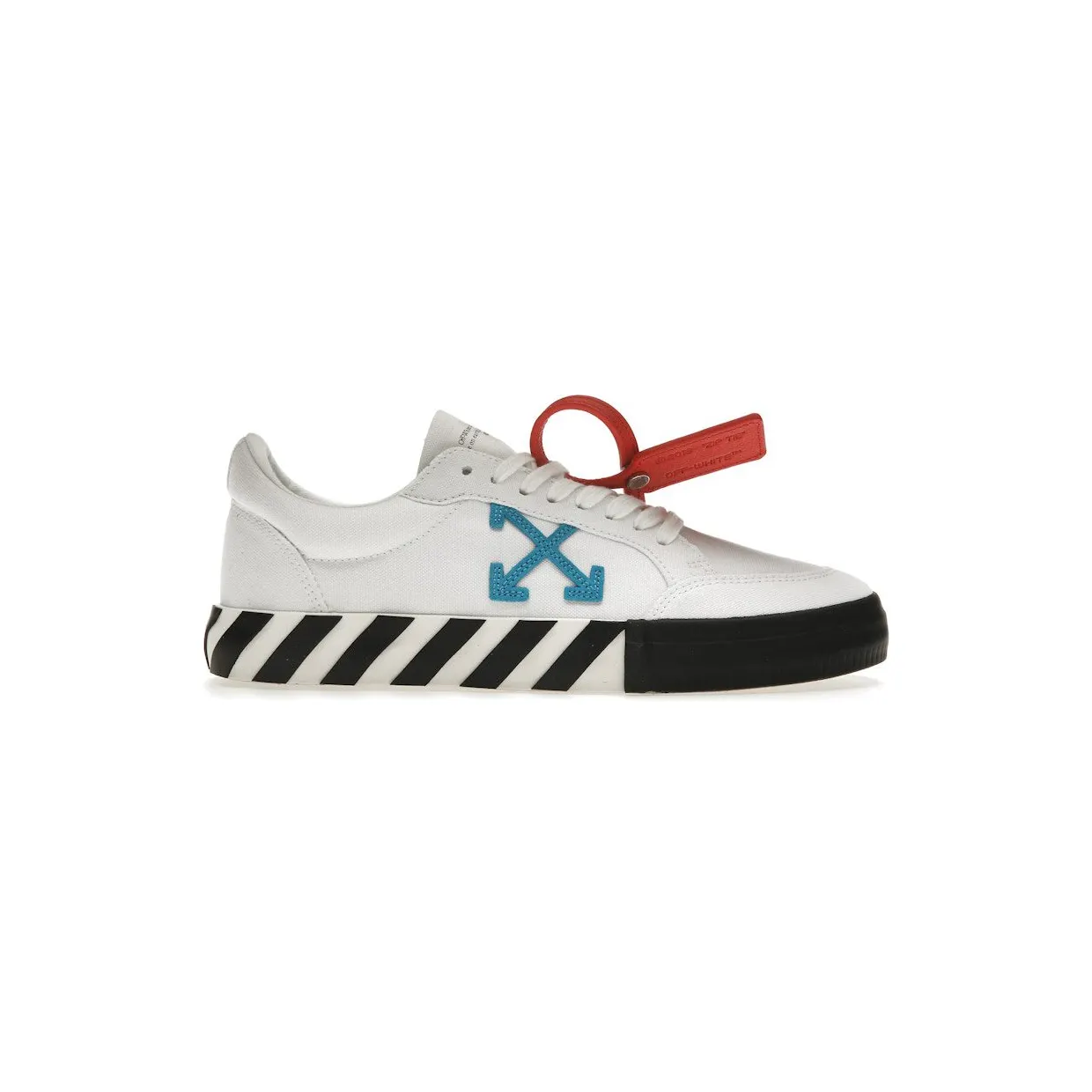 OFF-WHITE Vulcanized Low White Teal Canvas (OMIA085S23FAB0010145)