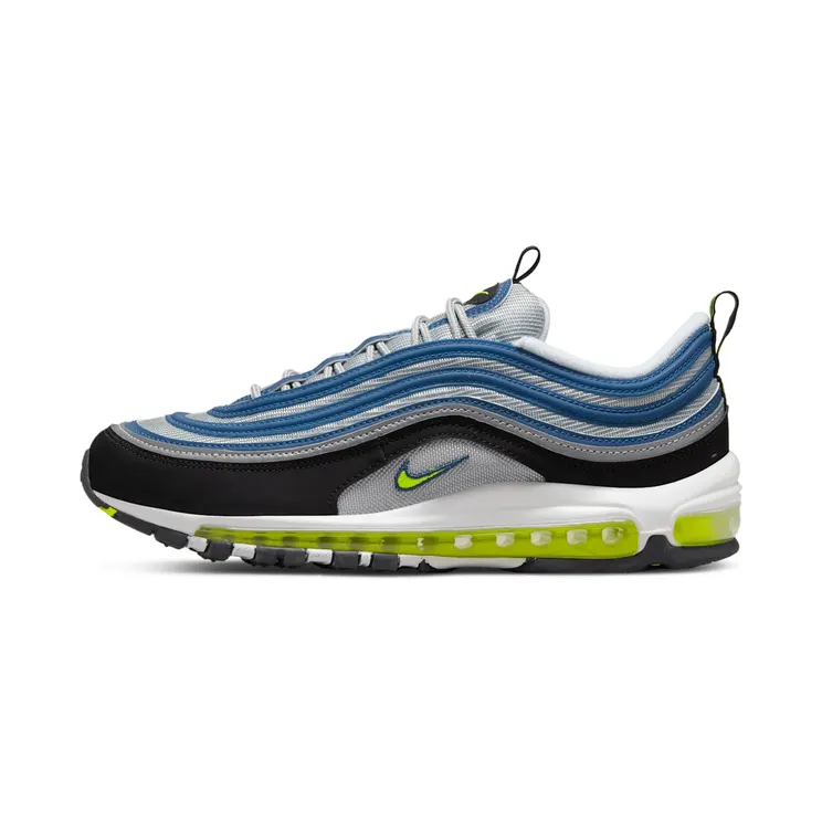 Nike Air Max 97 OG “Atlantic Blue / Metallic Silver / Black / Voltage Yellow” (DM0028-400)