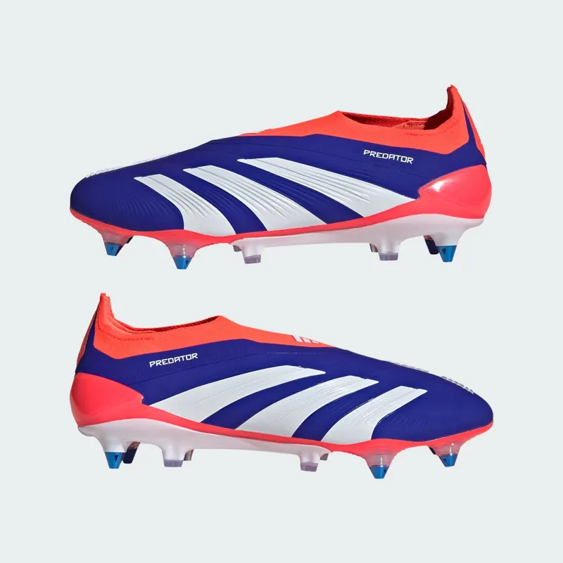 adidas Predator Elite Laceless SG Lucid Blue Cloud White Solar Red (IF6318)