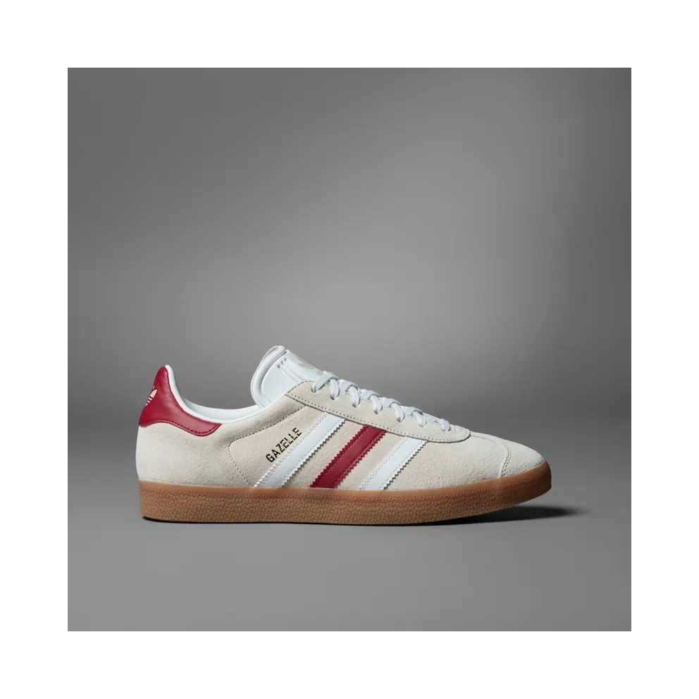 adidas Gazelle Aluminium / Cloud White / Collegiate Burgundy (IG0672)