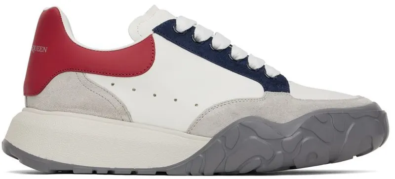 Alexander McQueen White Court Trainer 8990 WHITE (705117WIAAC)