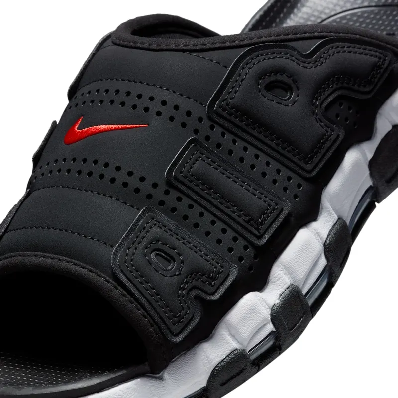 Nike Air More Uptempo Slide Black White Red (FJ2708-001)