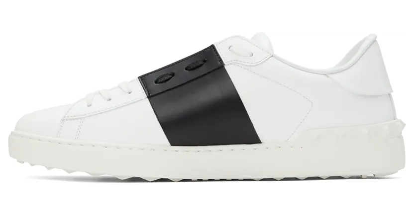 Valentino Garavani White & Black Open Sneakers (WY2S0830BLU) (3)