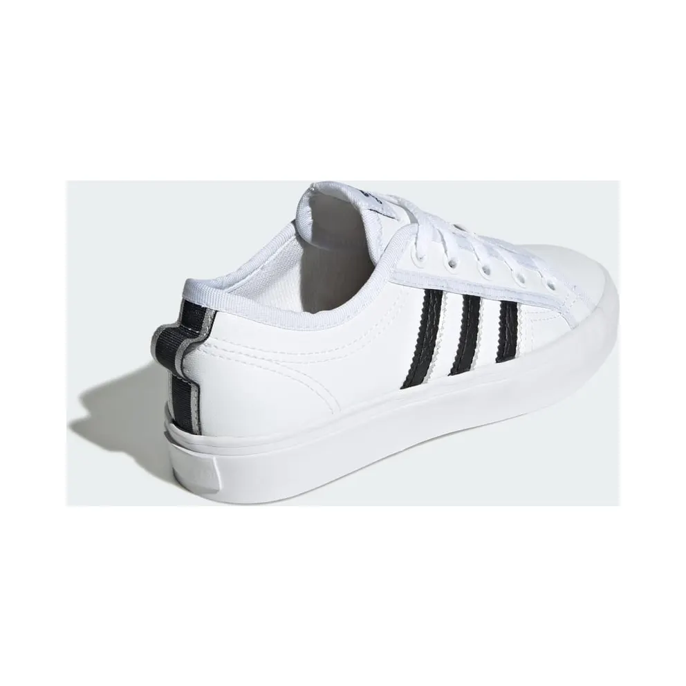 Adidas NIZZA LO CL K Cloud White / Core Black / Silver Metallic (H05057)