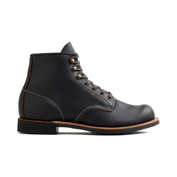 Red Wing Shoes Blacksmith 6-Inch Boot Black Prairie Leather (03345D-BLACK)