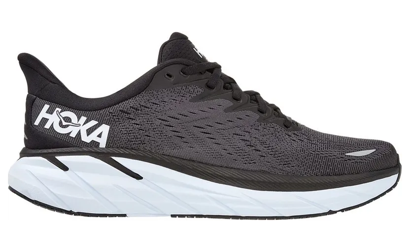 Hoka One One Clifton 8 Black White (1119393-BWHT)