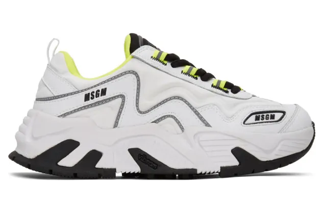 MSGM White Chunky Sneakers (2841MDS7001 140)