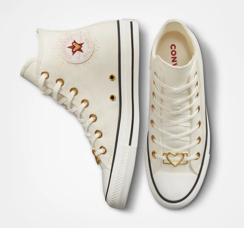 Converse Chuck Taylor All Star Hearts Vintage White/White
