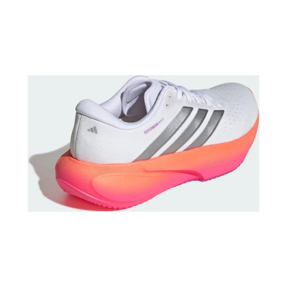 Adidas SUPERNOVA RISE 3 Running Shoes Cloud White / Silver Metallic / Lucid Pink (JR7375)
