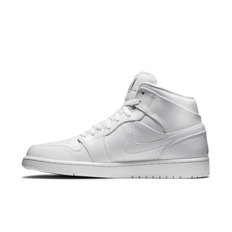 Jordan 1 Mid White Cool Grey (2014) White/Cool Grey-White (554724-120)