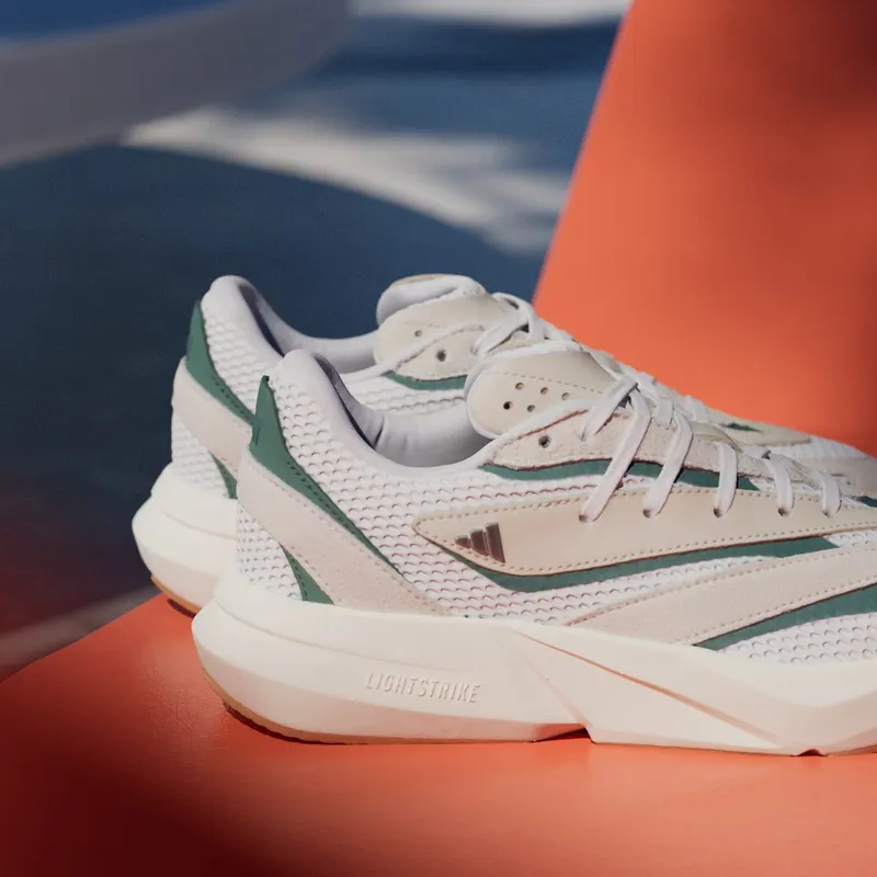 adidas Lightstride Off White Silver Metallic Collegiate Green (JH6961)