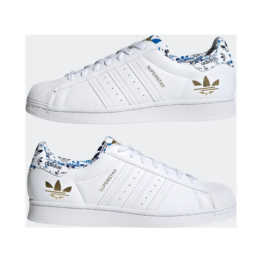 adidas Superstar Cloud White / Cloud White / Gold Metallic (H00186)