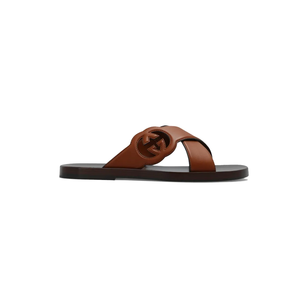 Gucci Interlocking G Slide Sandal Brown (738471 US000 2535)