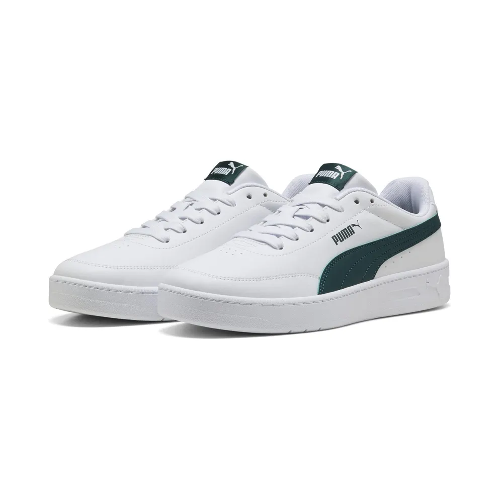 Puma Court Classic Clean “Puma White / Dark Green” (402223_24)