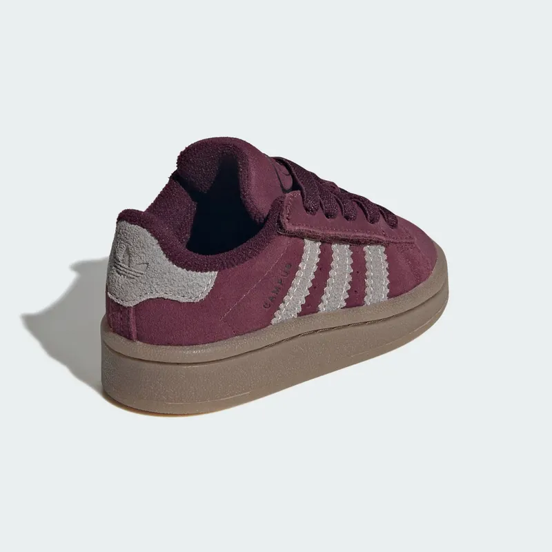Adidas CAMPUS 00s COMFORT CLOSURE ELASTIC LACE Shoes Maroon / Khaki Three / Gum (KI9407)