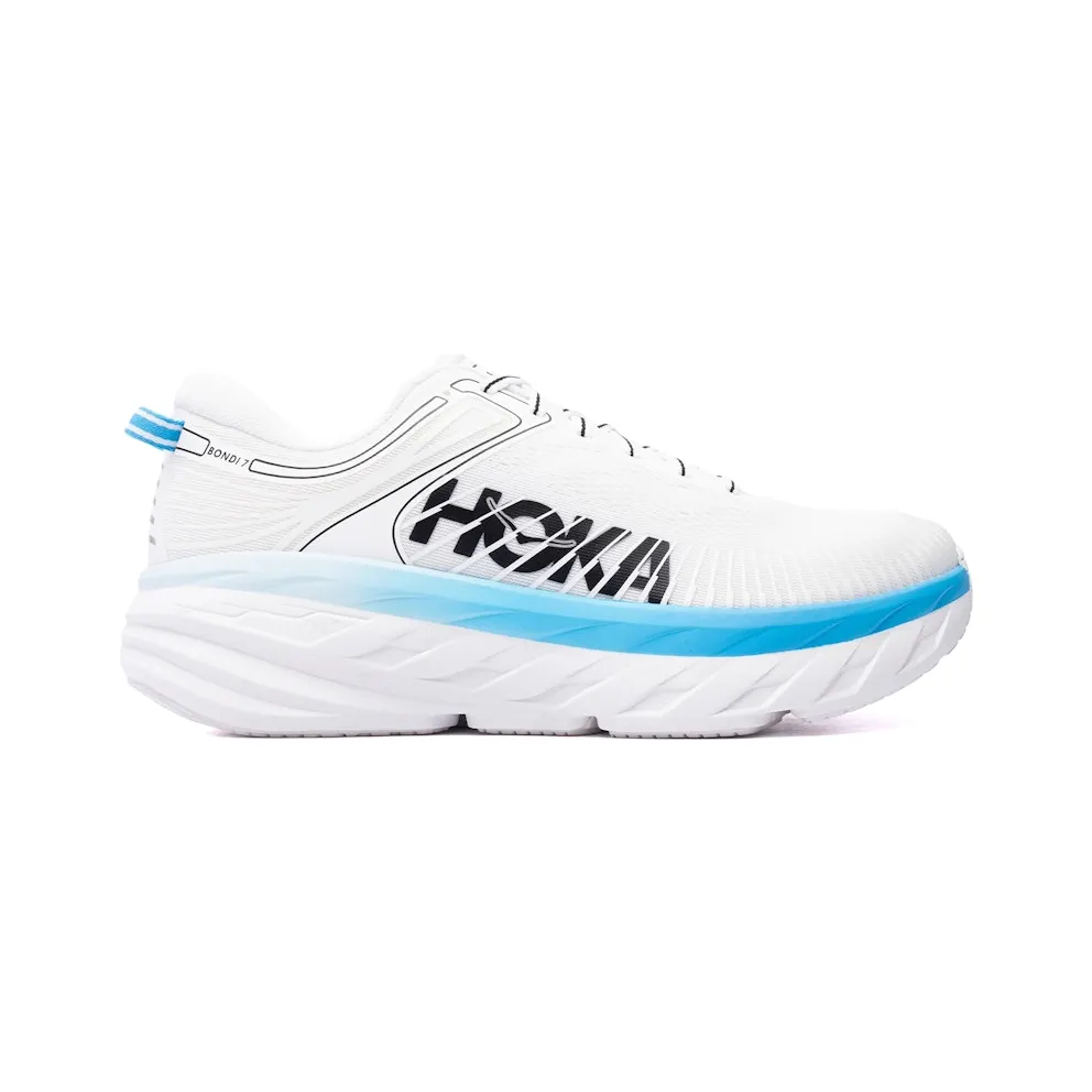 Hoka One Bondi 7 White/Skyward Blue (1110518-WKY)