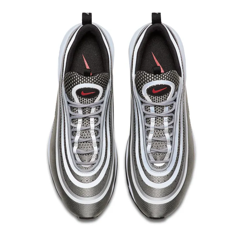 Nike Air Max 97 Ultra 17 Silver Bullet Metallic Silver/Varsity Red-Black-White (918356-003)