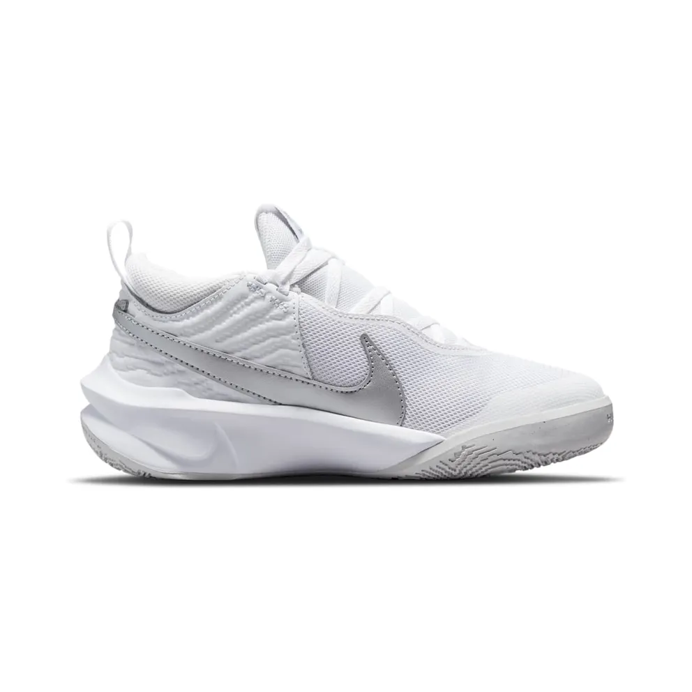 Nike Team Hustle D 10 Older Kids’ Basketball White (CW6735-100)