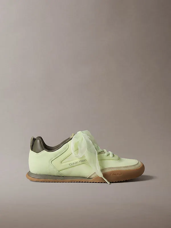 Calvin Klein Ck Kayla – Organza Runner “WHITE GREEN/SAGE GREEN/GUM” (HW0HW032470LL)