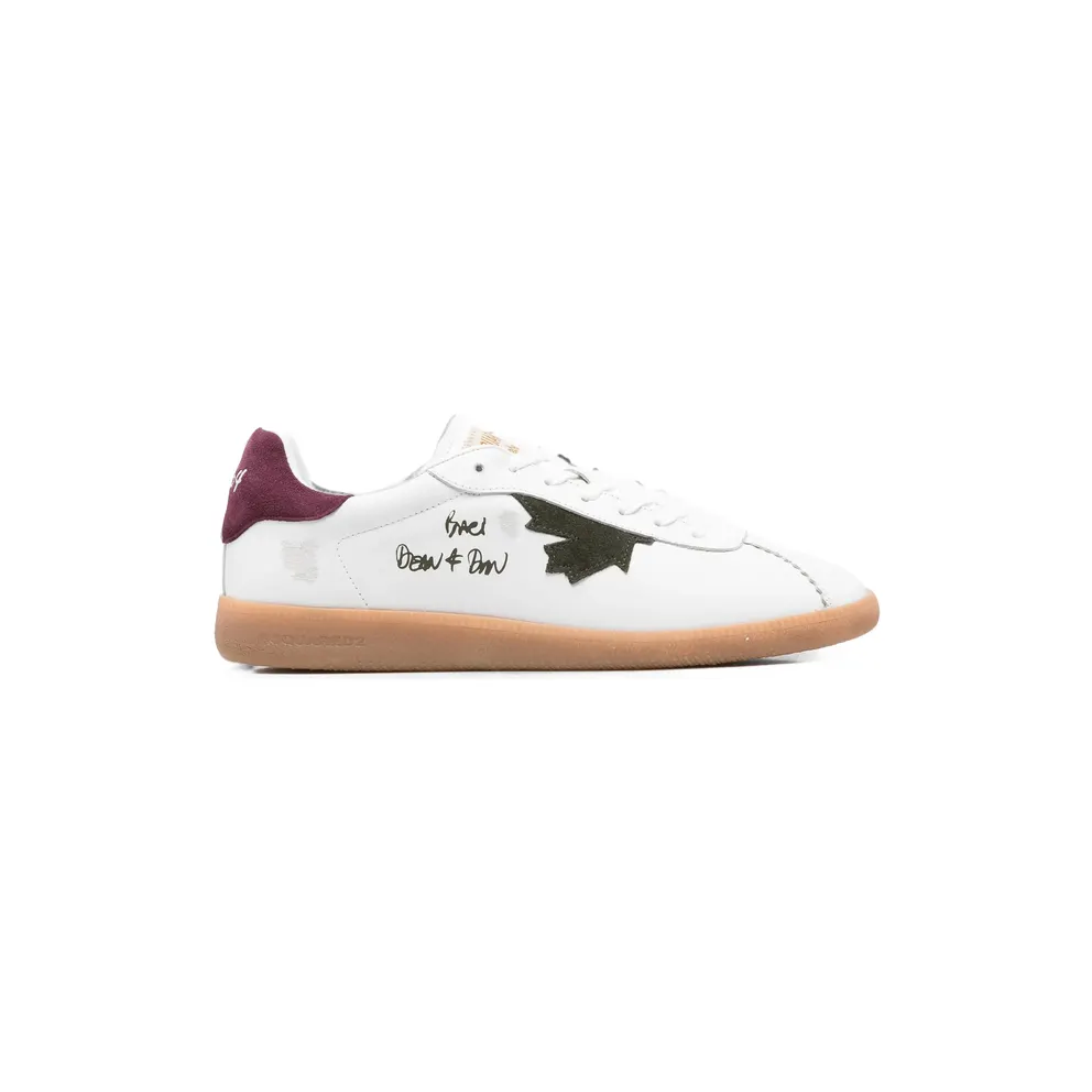 Dsquared2 Dsquared2 Rebel Maple-leaf Leather “White” (SNM0468 18908285 M4018)