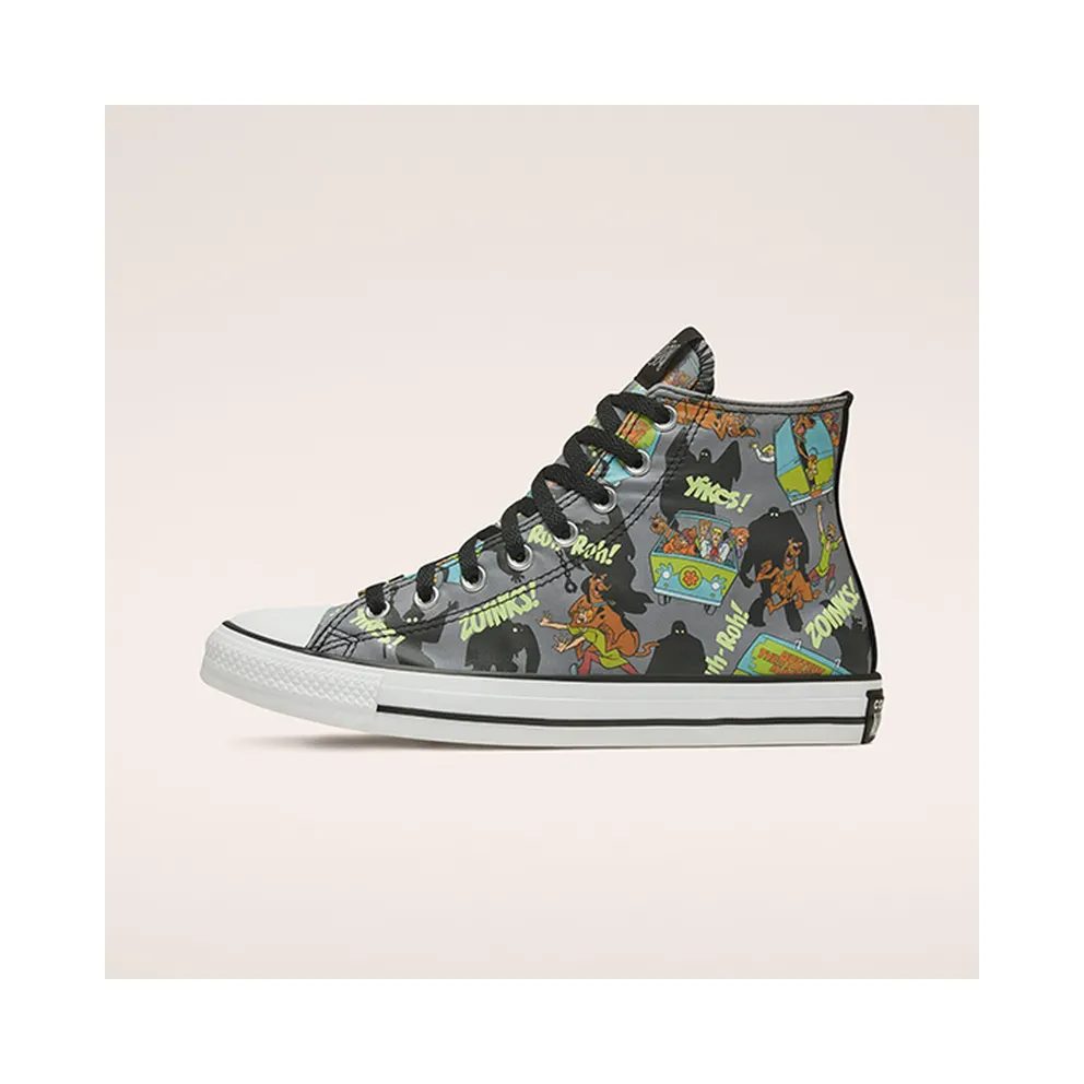 Converse Scooby-Doo x Chuck Taylor All Star High ‘Chased By Ghosts’ Almost Black/White/Multi (169073C)