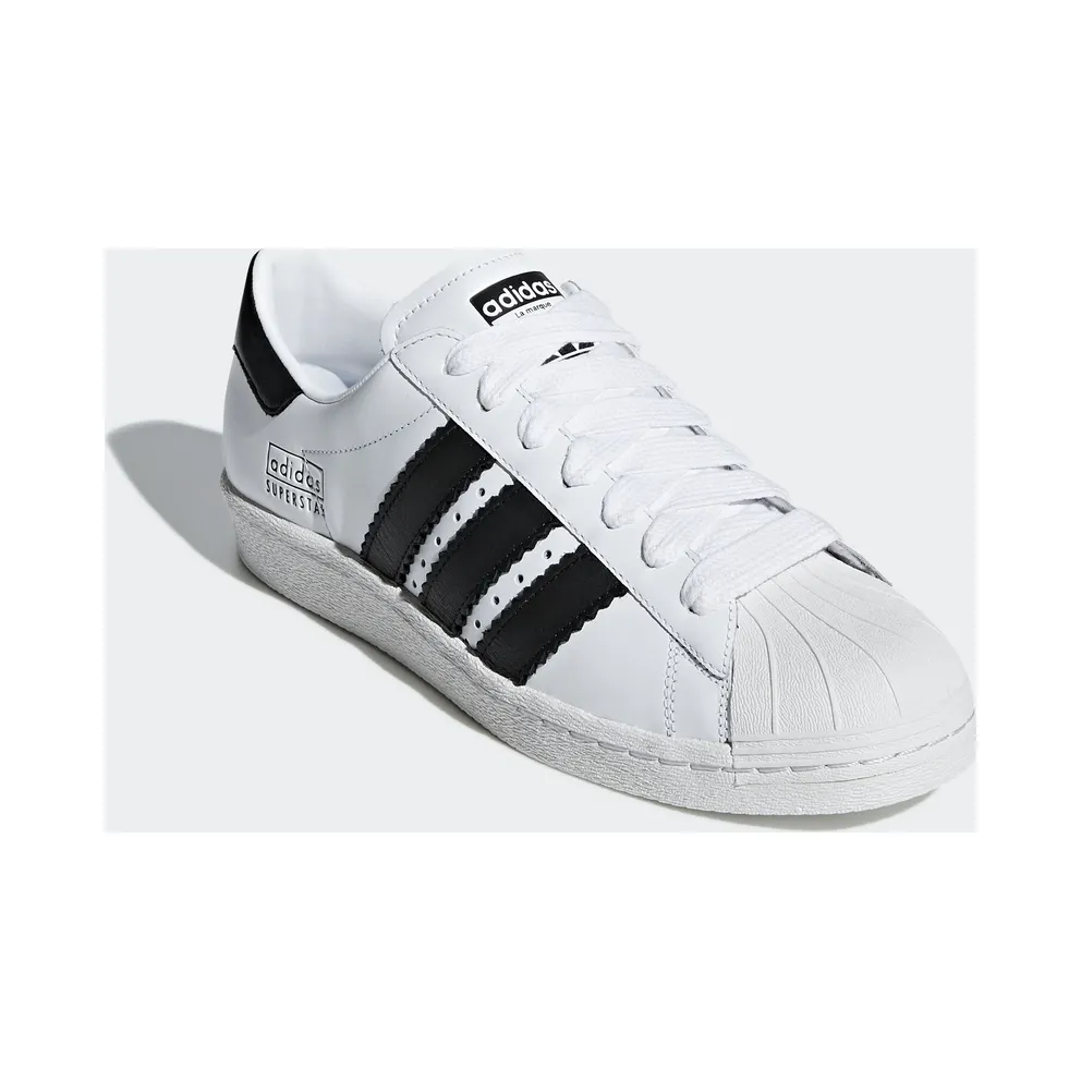 adidas Superstar 80s Enlarged Stripes White Running White/Core Black/Crystal White (CG6496)