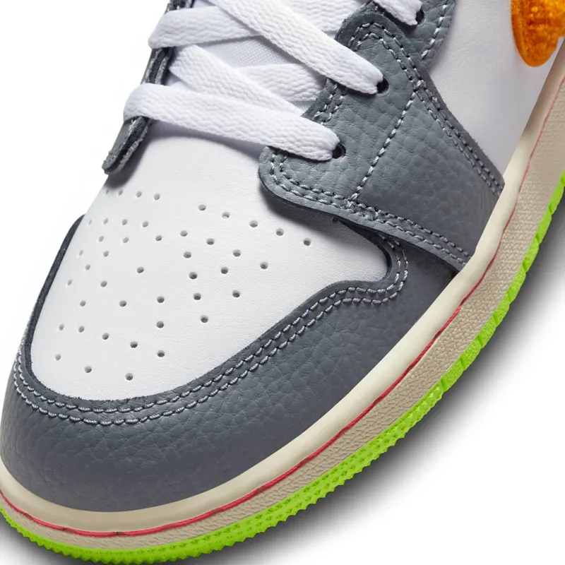 Jordan 1 Low White Coconut Milk Ghost Green Laser Orange (FB1835-181)