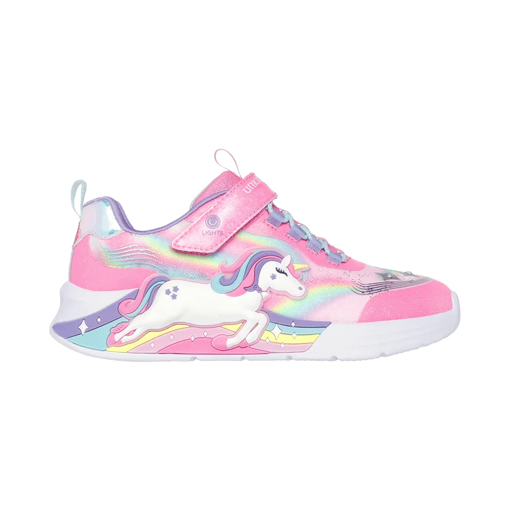Skechers S-Lights: Unicorn Chaser Sneaker Rosa