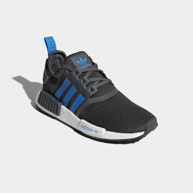 adidas NMD R1 Grey Five Bright Blue (Youth) Grey Five/Bright Blue/Bright Blue (D96688)