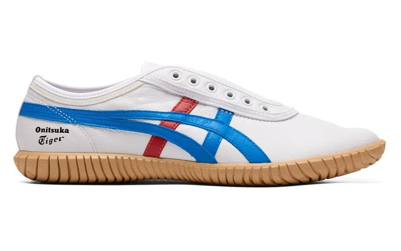 Onitsuka Tiger Tsunahiki Slip-On White Directoire Blue Red (1183C529-100)