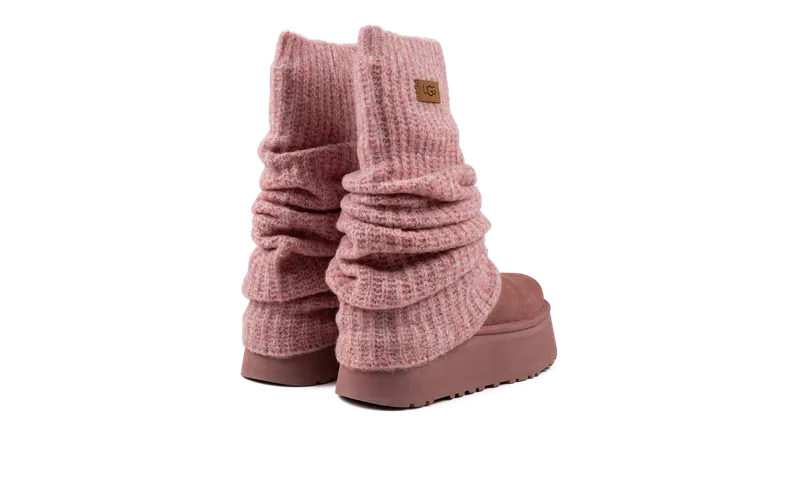 Ugg Classic Mini Dipper Legwarmer Boot “Pink Dawn” (1178990-PDW)