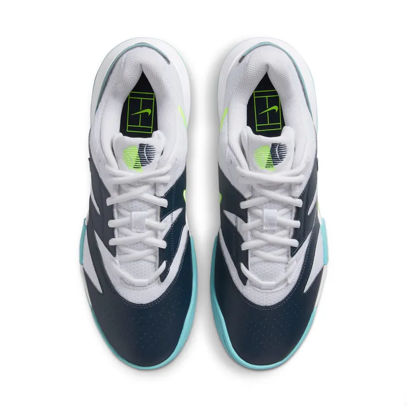 Nike Court Lite 4 White Armory Navy Denim Turquoise Volt (FD6574-101)