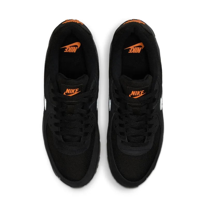 Nike Air Max 90 “Black Metallic Cool Grey Orange” (DO6706-010)
