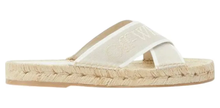OFF-WHITE Criss Cross Espadrillas Beige White (OWIB011S22FAB0016101)
