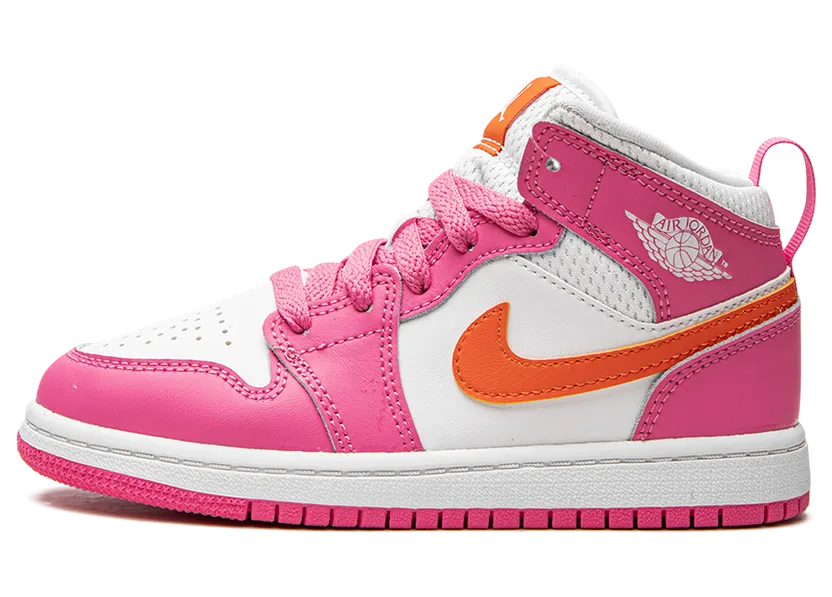 Air Jordan 1 Mid Pinksicle Safety Orange (PS) (DX3238-681)
