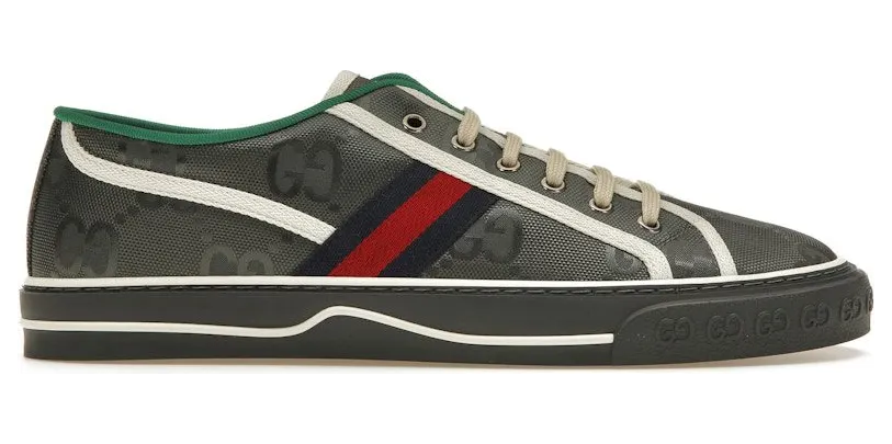 Gucci Off The Grid Tennis 1977 Low ECONYL Dark Grey GG Blue Red White (628709 H9H70 1161)