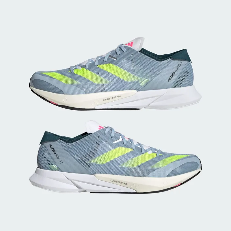 adidas Adizero Adios 8 Wonder Blue Lucid Lemon (H03615)