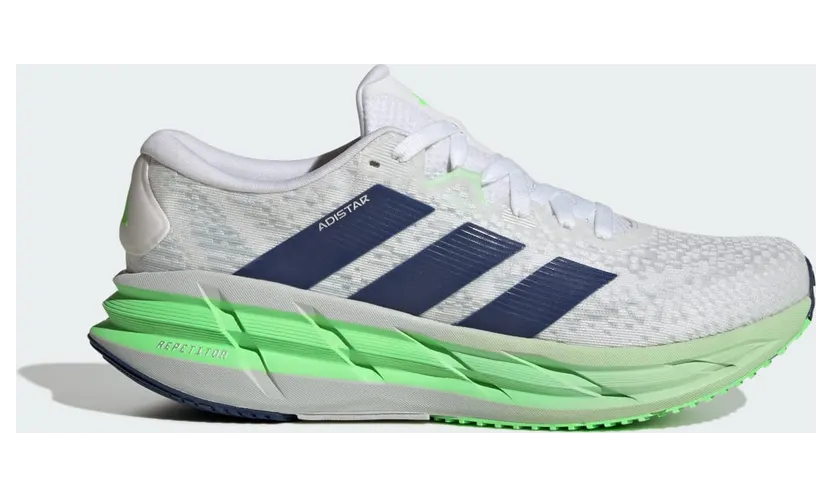 Adidas Adistar 4 Hardloopschoenen Cloud White / Tech Indigo / Lime Burst (JP6574)